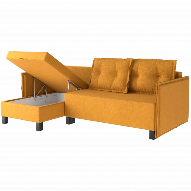 Угловой диван-кровать TUULI Yellow-Orange