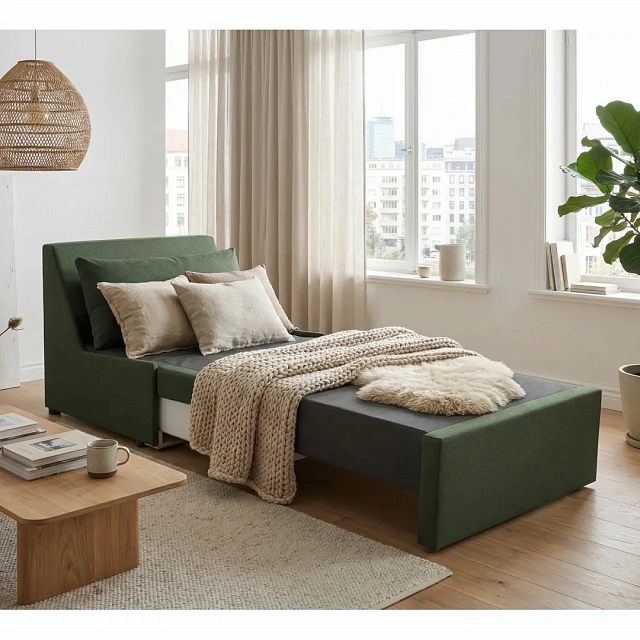 TAKKA Relaxation Armchair — Dark Green