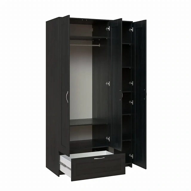 SIRIUS 3 Wardrobe (Wenge Oak) with Mirror