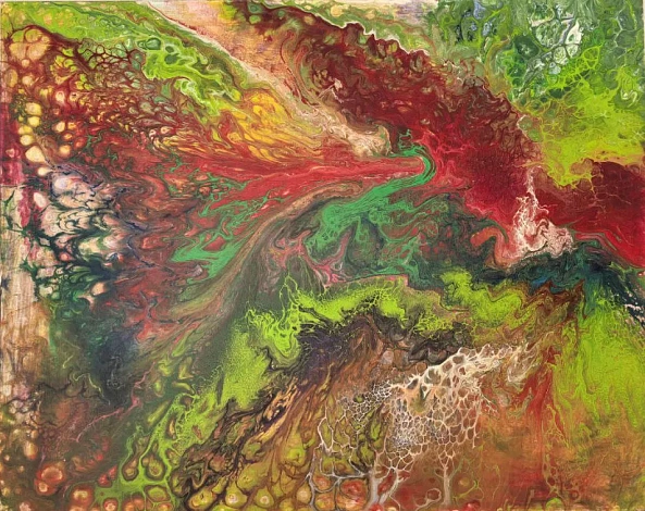 Abstract painting for interior "Fairy tale"