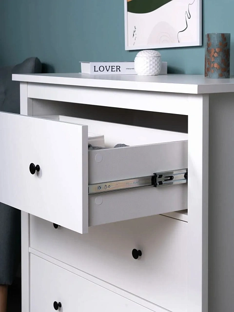SAGA 3-Drawer Chest, White
