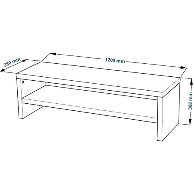 TV stand ENKEL 12 (bleached oak)