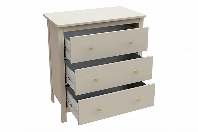 SAGA Chest of Drawers with 3 Drawers — Cashmere