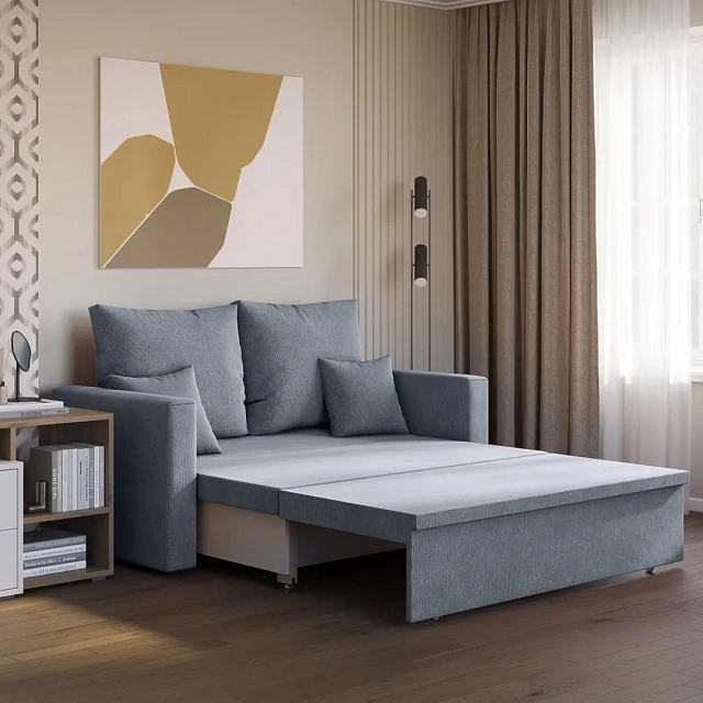 TUNNE SB2 Sofa Bed, Grey-Blue