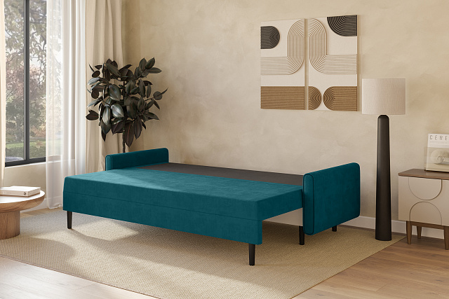 OLIVER Sofa Bed — Deep Blue-Turquoise