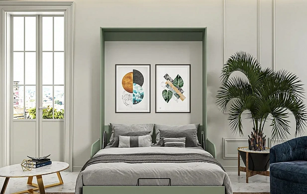 Murphy Bed with Sofa S Sofa 160×200 cm