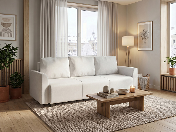SADETTA Sofa Bed, Ivory (Ivory White)