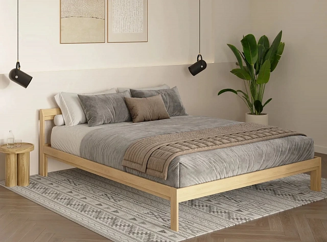 ECO кровать двойная 160х200 бесцветный