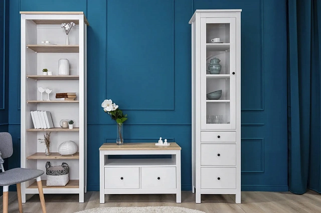 SAGA Display Cabinet  White
