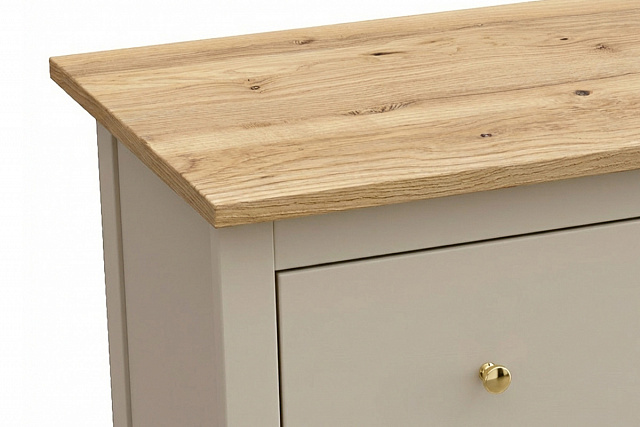 SAGA Chest of Drawers with 3 Drawers — Cashmere / Ash