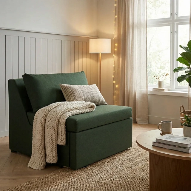 TAKKA Relaxation Armchair — Dark Green