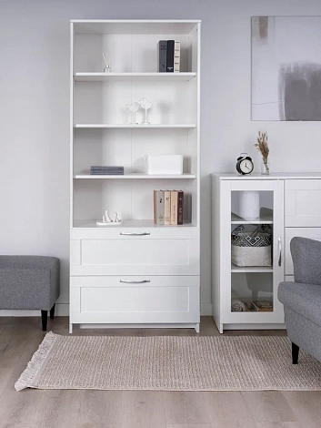 SIRIUS Shelving Unit with 2 Drawers 78×35×190