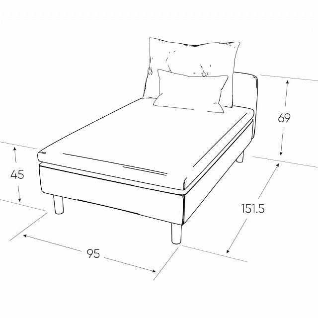 LINTU SZEZ Prince Ash Chaise Lounge