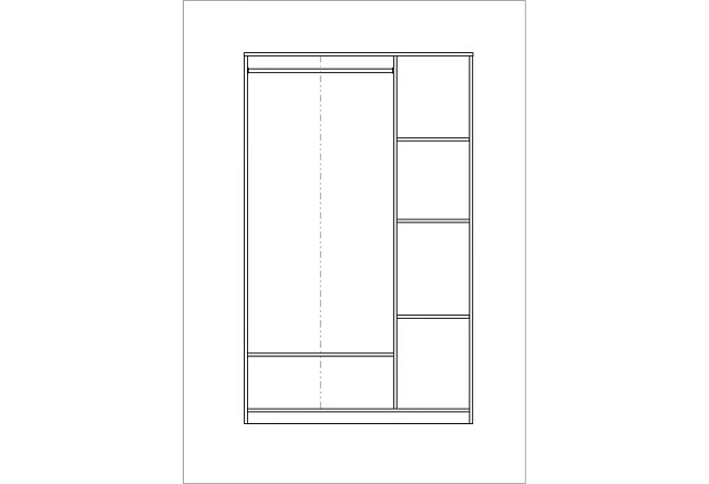 Wardrobe SIRIUS 3 (white)