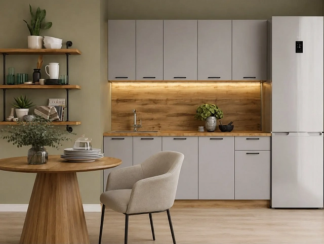 OSLO MDF Kitchen Set (Grey) 1.8 m