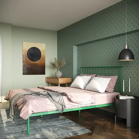 ლითონის ორადგილიანი საწოლი 180x200