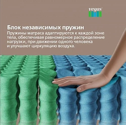 კომფორტული მატრასი Varberg 160x200 სმ