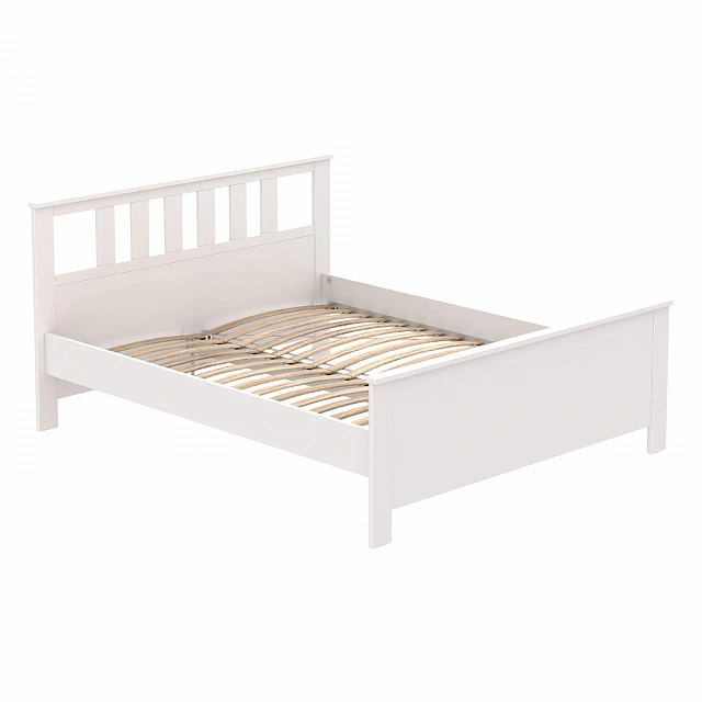 SAGA Double Bed 160×200, White